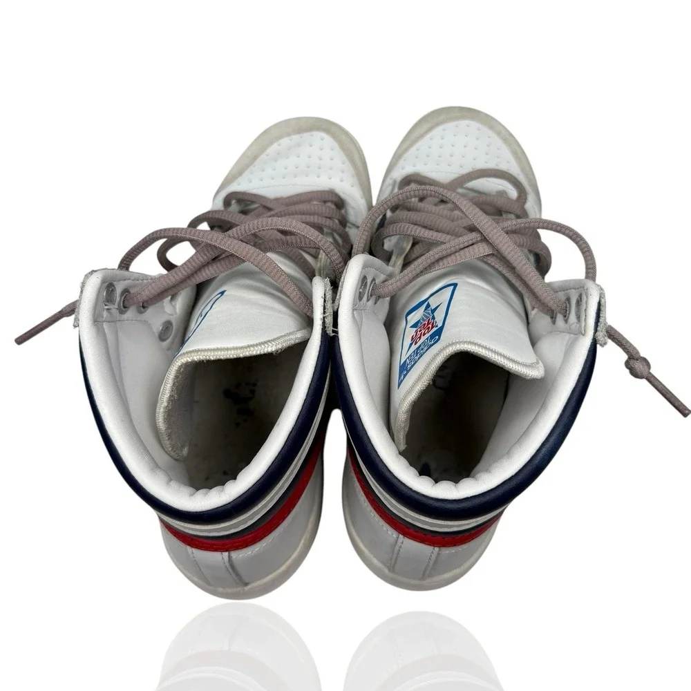Adidas Originals Top Ten Hi Trainers White Blue Red D74481 Men's Size‎ 6